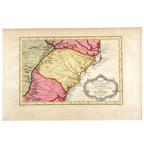 1757 bellin antica mappa - 1757,