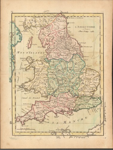 1767 inghilterra mappa antica - 1767,