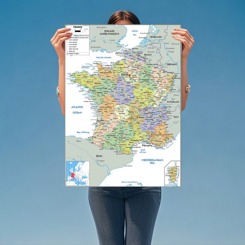 Mappa parete fisica a2 - mappa, a1