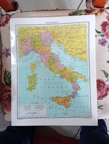Cartina geografica italia - geografica,