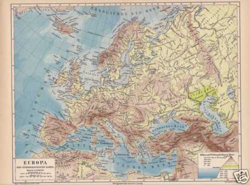 Europa flüsse gebirge - flüsse, fisica
