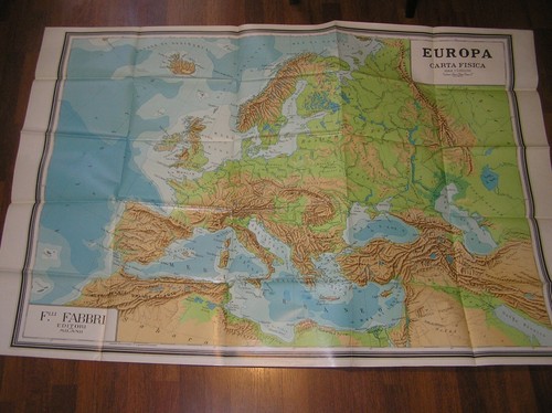 Cartina fisica europa grande - ,