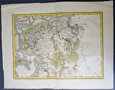 Mappa antica Olanda Frisia