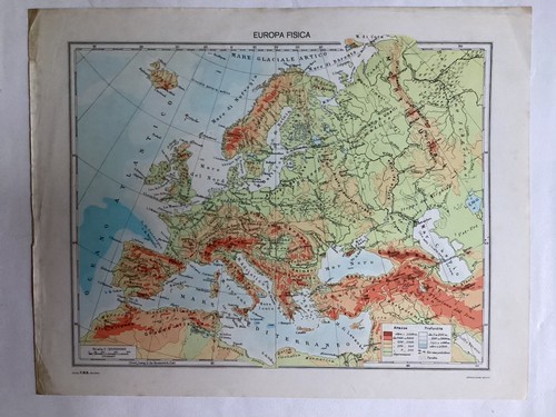 Cartina geografica vintage - vintage,
