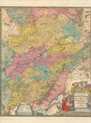 1735 borgogna francia antica - borgogna,