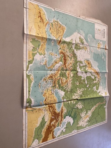 Cartina europea fisica - europea, o