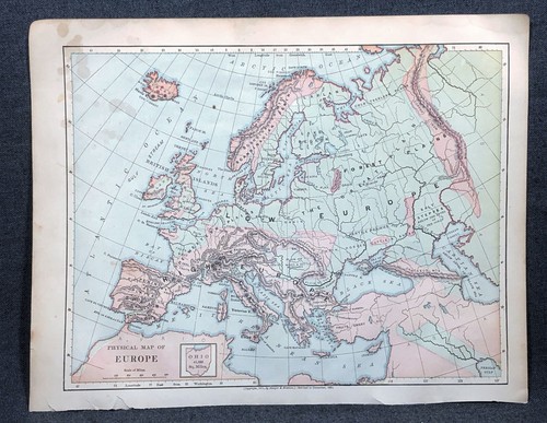 1884 mappa fisica - 1884,