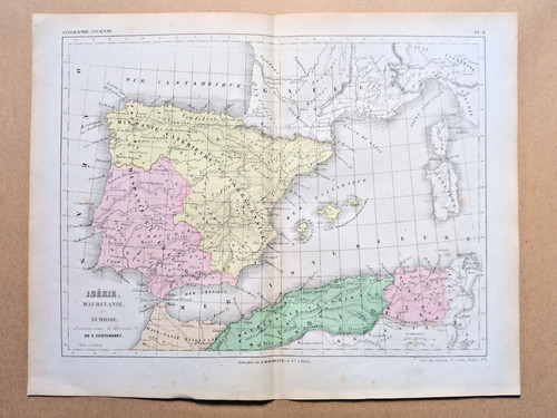 Antica mappa lingua - antica,