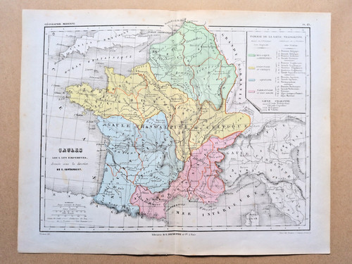 Antica mappa lingua - mappa, in