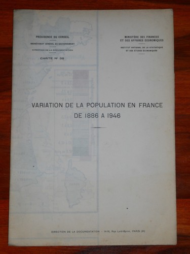 Mappa vintage governo francese