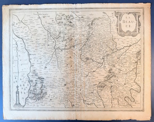 Mappa antica beauce francia - mappa,
