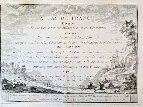 1775 desnos atlas france - desnos, de