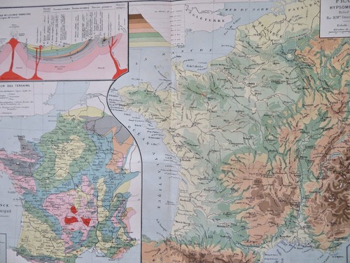 Francia mappa geologica - mappa, e