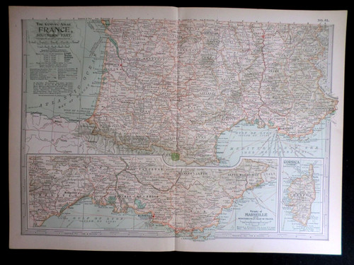 Mappa edoardiana della francia - edoardiana,