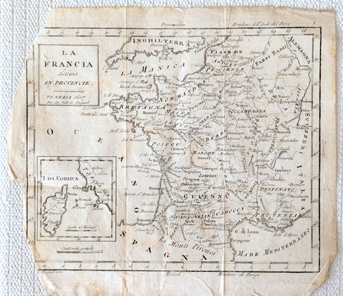 Mappa della francia - mappa,