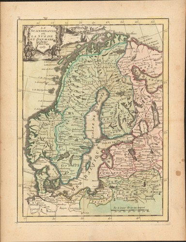 1767 scandinavia mappa - scandinavia, antica