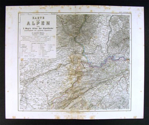 Mappa stieler 1874 europa - mappa,