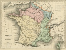 Mappa antica-FRANCIA-GEOGRAFIA