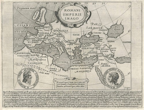 Mappa antica romani imperii - mappa, "romani