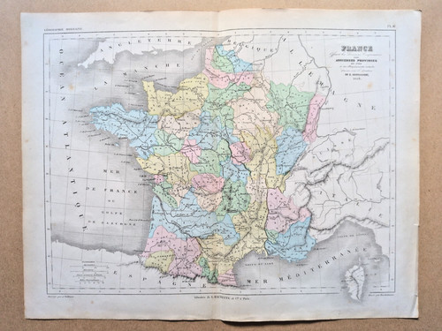 Antica mappa lingua - mappa, in