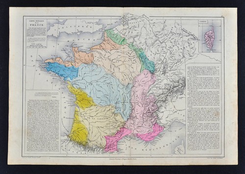 1885 mappa drioux francia - drioux,