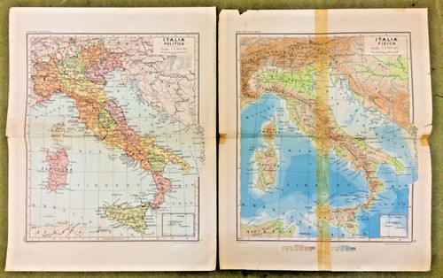 Italia fisica politica - italia, e
