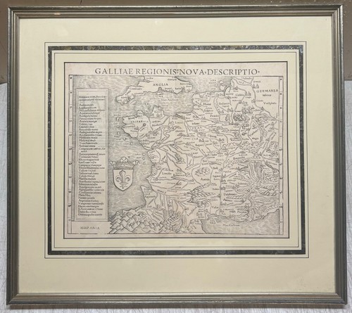 Antica mappa c1550 - , sebastian