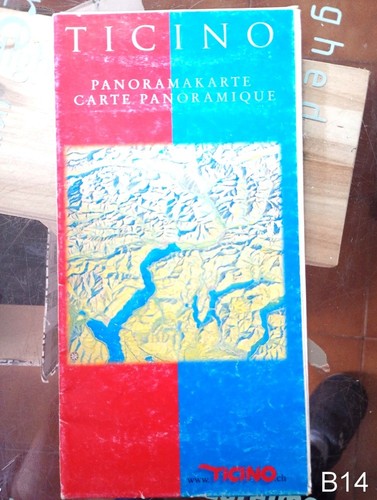 Ticino carta panoramica fisica - carta,