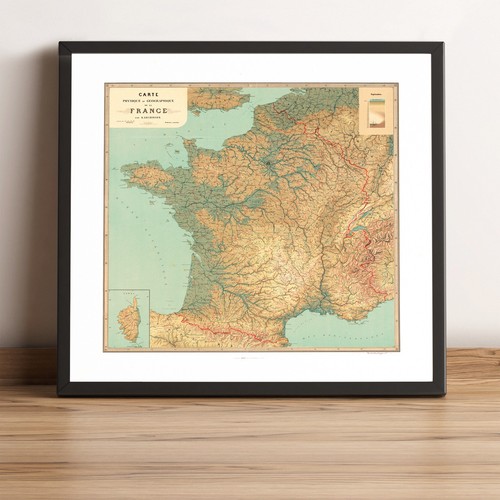 Francia vecchia mappa - francia,