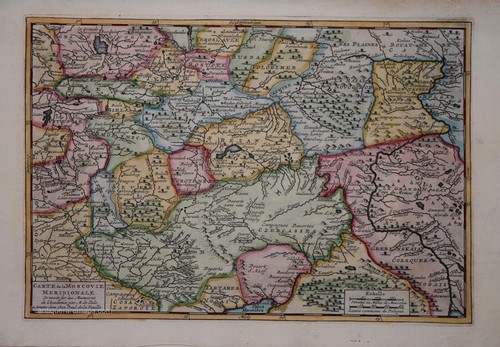 Una vera mappa antica mosca - una,