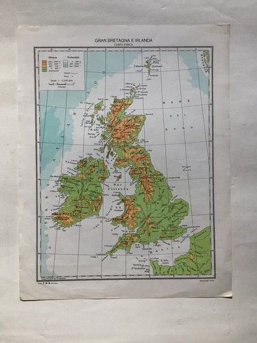 Cartina geografica vintage - cartina,