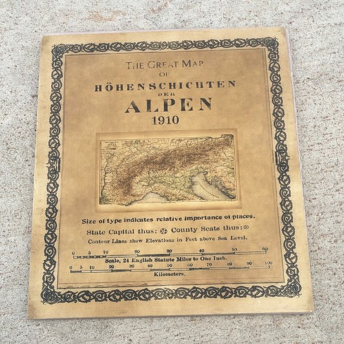 Grande mappa degli - degli, alti