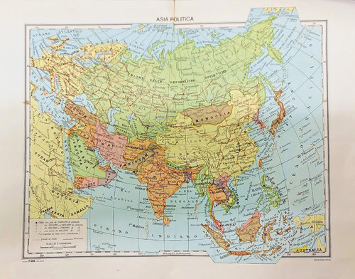 Asia fisica politica cartina - fisica,