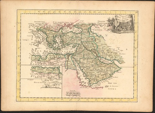 1767 turchia mappa antica - 1767,