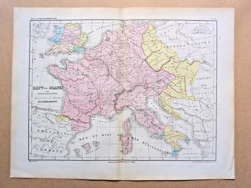 1852 antica mappa lingua - 1852,