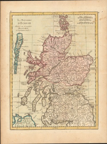 1767 regno scozia mappa - regno, di
